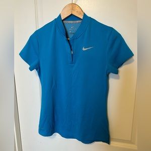 Nike Golf women’s small teal golf short sleeve polo. Like new.